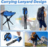 Stitokg 2 12 Inch 220 lbs PCS Travel Folding Camping Stool, Tripod Seat, Max Weight Outdoor Portable Chair, Lightweight