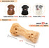Dog Chew Toys Pine Wood and Nylon, Tough Toys for Aggressive Chewers, Real Bacon Indestructible Toys to Keep Them Busy