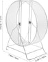 8-inch VOSAREA Silent Hamster Running Wheel with Iron Bracket, Small Pet Exercise for Hamsters, Squirrels, Sugar