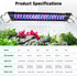 24/7 IP68 12-18 Inch AQQA LED Aquarium Light, Mode Waterproof Extendable Bracket Fish Tank Light, DIY Mode Full