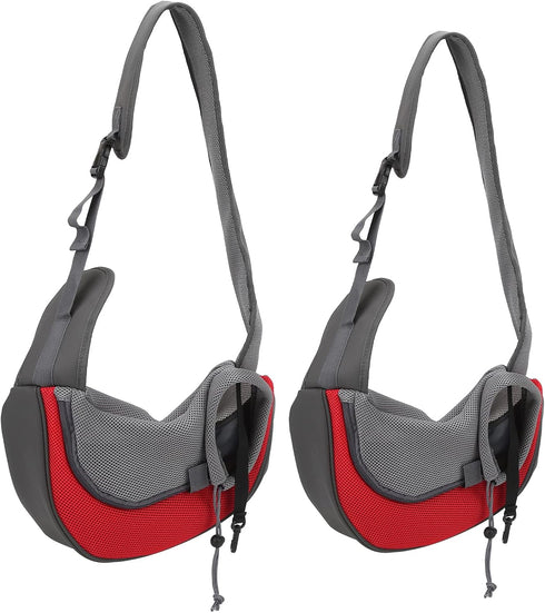 Pet Dog Sling Carrier, Portable Wear-resistant Puppy Carrier Bag with Breathable Mesh for Dogs, Adjustable Strap