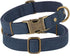 PET ARTIST Dog Collars for Medium Dogs, Heavy Duty Nylon with Quick Release Metal Buckle, Soft Padded Blue Collar, M
