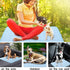 Cooling Mat Pad for Dogs Cats, Ice Silk Mat for Kennel/Sofa/Bed/Floor/Car Seats, 28 X 22in Blue