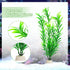 30pcs Fish Tank Accessories, Green Plastic Plants for Aquarium Decorations