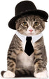 HUYADAPI Pet Bow Tie Adjustable Collar and Costume Top Hat for Cats, Dogs, 2 Pieces