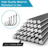ReeMoo Premium Fishing Hooks, 500PCS/100PCS, 10 Sizes/4 Sizes Carbon Steel Fishing Hooks with Portable Plastic Box,