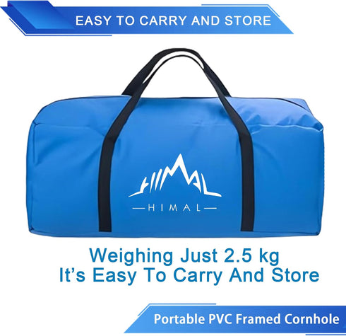 Set 8 (Blue-Red,3 2-feet) Himal Portable PVC Framed Cornhole Game with Bean Bags and Carrying Bag x