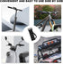 JNXIJ 2PCS Headset, Hook for Hanging Helmet Multi-Purpose Motorcycle Carabiner Hook, Heavy Duty Strap Clip for Stroller