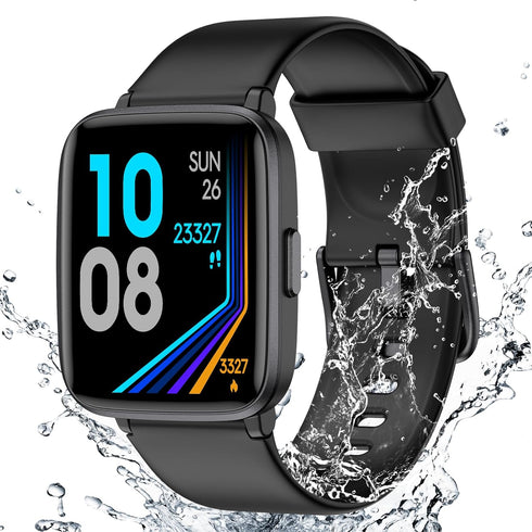 Fitness Tracker Watch with Heart Rate Monitor, Large Screen Activity Tracker with Pedometer and Sleep Monitor