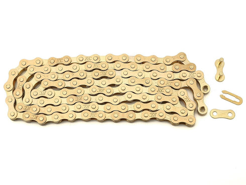 FSC F410 1-Speed Bicycle Chain, 1/2 x 1/8-Inch, 104L, Ti-N Gold