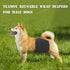 3pcs 25"-29" Teamoy Reusable Wrap Diapers for Male Dogs, Washable Puppy Belly Band (XL, Waist, Black+ Gray+ Blue)