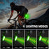 LED Safety Lights Bike Taillights, USB C Rechargeable Bicycle Rear Flashlight with 4 Light Modes for Runners