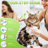 2pcs Pet Bath Brush with Shampoo Dispenser, Dog Bath Brush and Grooming Massage Brush for Dogs & Cats, Easy Dog Washing