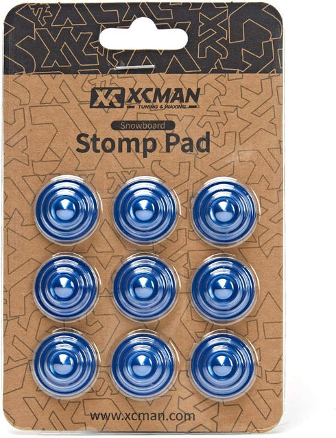 XCMAN 4 Layer-Cone Studs Aluminum Snowboard Stomp Pad Dia 7.87 Inch - 9pcs