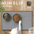 Dog Food Mat with Raised Edges, Waterproof Silicone Pet Food Mat for Food and Water, Easy Clean