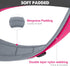 Joytale Neoprene Padded Dog Collars for Medium Dogs, 11 Colors, Reflective Wide Durable Metal Buckle, Hotpink