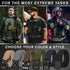 TECEUM Tactical Belt – Coyote B4 S, Heavy-Duty Military Work Hiking Rigger Utility EDC Men’s Belts with Quick-Release