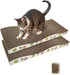 Cat Scratching Board - Corrugate Cat Scratcher with Catnip, Double-Sided Usability, Pack of 2