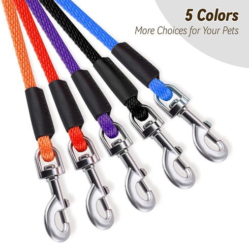 lynxking Check Cord Dog Leash, Long Lead Training Tracking Line, Comfortable Handle Heavy Duty Rope 15ft