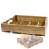 TableCraft Products CRATE12 Gastro Serving and Display Crate - Acacia Wood, 12 3/4" x 10 1/2" x 2 3/4"