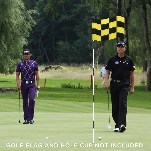 KINGTOP Golf Flagstick - Portable Design Practice Putting Green Flag Stick for Yard, Club, 3FT or 6FT Heights Available