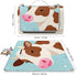 LZQPOEAS (58.3" 58.3"), Cow Head with Pink Mouth Picnic Blanket Outdoor, Square Foldable Lightweight Waterproof Beach