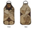 Large Vintage World Map Hand Sanitizer & Keychain Holder
