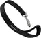 Short Dog Leash - 1" Wide Padded Handle Nylon Traffic Lead, 18" Long, Black Large