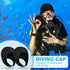 Jecery 2 Pcs Neoprene Diving Hood - Thermal Wetsuit Hood Cap Swim Caps with Chin Straps for Men Women
