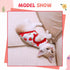 Small Dog Shirt - Cute Puppy Cat T Shirt Clothes - Soft Cotton Sleeveless Tee for Small Dogs Cats Summer Vest (Red