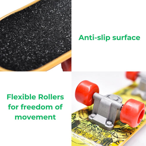 4PC 3 1 Set Turtle Toys Mini Skateboards & Treat Ball Funny Habitat Finger Skateboard Silcone Food Balls Enrichment