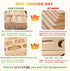 Wooden Hangboard Rock Climbing, Climbing Fingerboard with Mounting Kit for Bouldering, Finger Strength and Pull Up