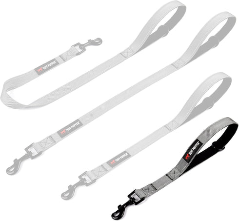 Tuff Pupper Short Dog Leash for Training | 12 Inch | Perfect Traffic Leash Handle with Padding for Service Dog Harness