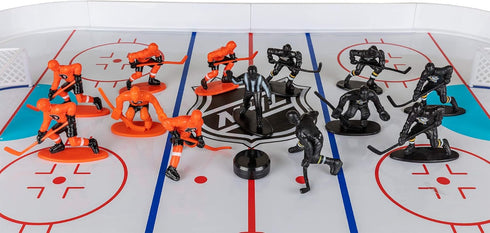 Kaskey Kids NHL Hockey Guys – Penguins vs. Flyers - 25 Pieces Set with 2 Teams & Accessories for Creative Play
