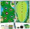 AETISY Golf Chipping Game Mat Double Sided,40 pcs Golf Game Set with 65