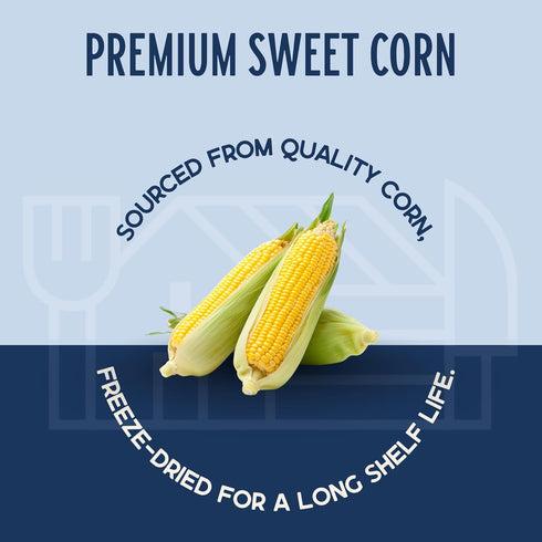 100% Harmony House Premium Sweet Corn Freeze-Dried - Natural, Healthy Snack Foods