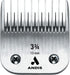 Andis 64133 Ultra Edge Detachable Dog Clipper Blade, Chrome - Carbon-Infused Steel, 3-3/4-Inch Skip Tooth, 1/2-Inch Cut