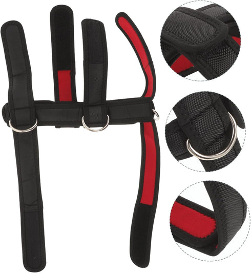 Kisangel Heavy Duty Neck Exerciser Training Strap, Portable Neck Trainer Fitness Equipment for Indoor Use