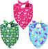 QUQULE Valentines Dog Bandana St Patricks Day and Easter Dog Bandana Small 3PCS,