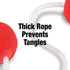 Set GoSports Ladder Toss Bolo Replacement - Kid Safe Soft Rubber or Hard Golf Balls