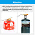 WADEO Camping Gas Stove, 3700W Portable Backpacking Burner with Piezo Ignition and Carrying Case