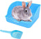 Hamiledyi Small Animal Rabbit Litter Toilet,Plastic Square Cage Box Rat Potty Trainer