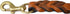 Leather Braided Dog Leash, Tan and Coral, 6 Feet x 3/4 Inch Wide, Genuine Leather