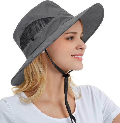 Sun Hat for Women - Summer UV Protection Wide Brim Fishing Bucket Hat