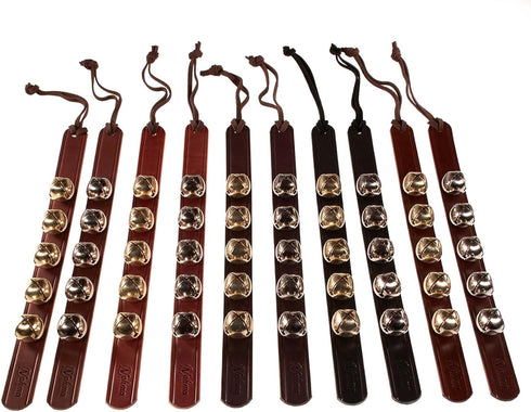 Hanging Door Bells Handmade Sleigh Bells & Dog Training Bells for Potty Training, Holiday Dcor, and Multi-Purpose Door