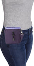 Company of Animals Treat Bag, Purple, Waterproof Pouch with Zipped Pockets & Drawstring, Clips on Belt or Pocket