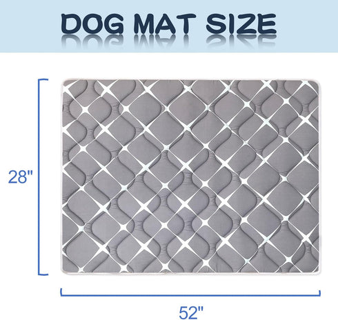 Dog Crate Mat - Ultra Soft Bed Mat for Sleeping with Anti-Slip Bottom, Washable Kennel Pad for Large Medium Small Dogs,