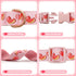 azuza Valentine's Day Dog Collar - Removable Bowtie with Pink Sparkly Hearts Pattern for Small Dogs