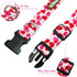 Valentine's Day Dog Collar, Cute Adjustable Heart Collar for Boy and Girl Dogs, Strong Plastic Buckle, M
