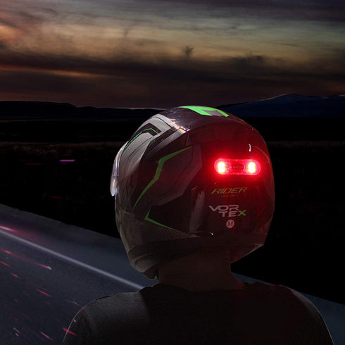 Trailstrike LED Red Rear Helmet Light for Motorcycle, Rechargeable Safety Lamp with USB Cable, TS-101-A